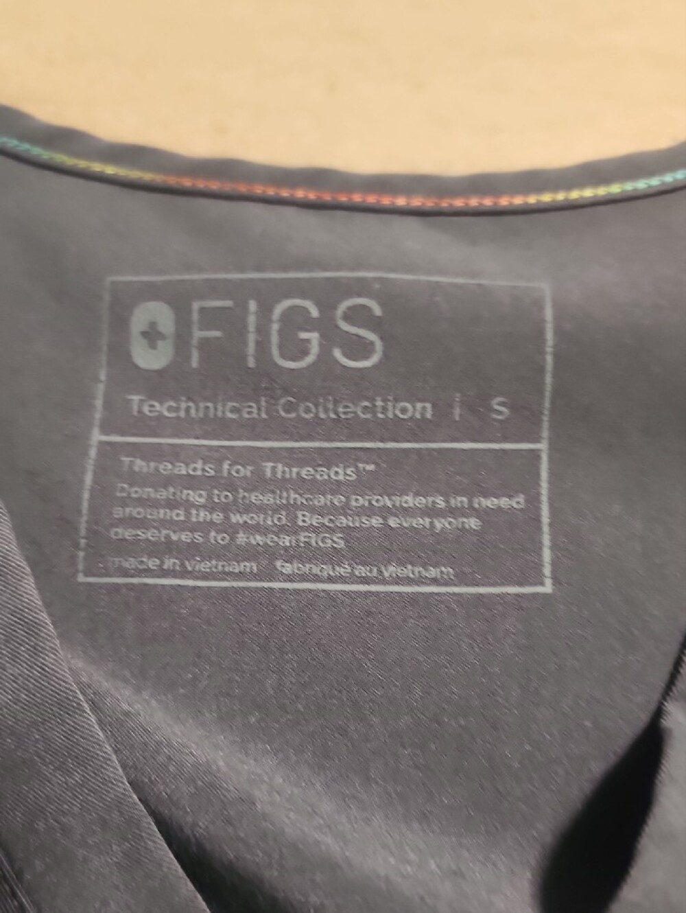 Figs Pride Limited Edition Scrub Top, Charcoal, S - Picture 5 of 7